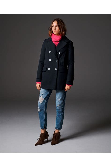 Peacoat Navy Blue Double